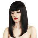 Long Straight Hair Full Wigs, Real Human Hair hairpieces, for Cosplay Party Costume, Heat Resistant and look Natural