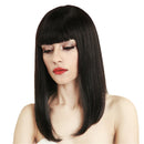 Long Straight Hair Full Wigs, Real Human Hair hairpieces, for Cosplay Party Costume, Heat Resistant and look Natural