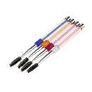 4 Pcs Rhinestone Handle Makeup Eyelash Mascara Brush Spiral Wands Applicator