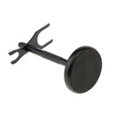 Weighted Base 2 Prongs Shaving Brush Safety Manual Shaver Holder Stand Black