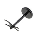 Weighted Base 2 Prongs Shaving Brush Safety Manual Shaver Holder Stand Black