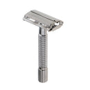 Traditional Double Edge Shaving Safety Shaver + Shave Holder Stand Bathroom Set