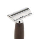 MenÂ’s Traditional Classic Double Edge Shaving Safety Shaver Wooden Handle