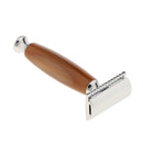 MenÂ’s Traditional Classic Double Edge Shaving Safety Shaver Wooden Handle