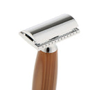 MenÂ’s Traditional Classic Double Edge Shaving Safety Shaver Wooden Handle