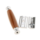 MenÂ’s Traditional Classic Double Edge Shaving Safety Shaver Wooden Handle