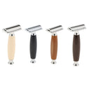 MenÂ’s Traditional Classic Double Edge Shaving Safety Shaver Wooden Handle