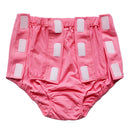 Women Pure Cotton Snap-On Incontinent Pants for Elder Patient Rose Pink