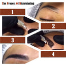 Eyebrow Tattoo Kit Eyebrow Eyeliner Lip Microblading Pen Pigment Practice Skin for Manual Permanent Makeup Tattoo Supplies