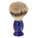 High Quality Resin Long Handle Shaving Brush Tool For Men Barber Blue