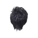 Women Short Wave Curly Hair Wig - Oblique Bangs Fluffy Hairpieces - Heat Resistant - Cosplay, Party, Costume - 22Cm