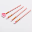 4x Makeup Beauty Brush Set Kit - Eye Contouring Eyeshadow, Cheek Powder Blusher Blending Fan Shape Brushes