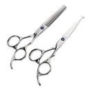 Barber Hair Cutting Thinning Scissors Shears Set & Comb Pouch Cleaner Cloth