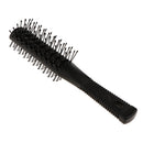 Double Side Salon Curling Hair Brush Massage Detangle Paddle Hairbrush Black Rows Comb