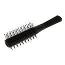 Double Side Salon Curling Hair Brush Massage Detangle Paddle Hairbrush Black Rows Comb