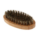 Soft Oval Palm Beard Wooden Brush Can Easy Grooming Mustache Styling For Men