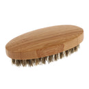 Soft Oval Palm Beard Wooden Brush Can Easy Grooming Mustache Styling For Men