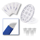 Eyebrow Permanent Makeup Kit Tattoo Pen Practice Skin Pigment Cup Holder Set