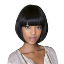 12'' Lady's Full Bangs Wig Short Synthetic Wigs Straight Bobo Hair for Daily