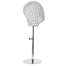 Stabe Base Adjustable Height Heavy Duty Metal Mannequin Head Hat Stand Display Rack Wig Holder Salon Stores Home Drying Storage Displaying Decor Standing Tool