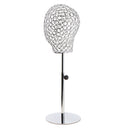 Stabe Base Adjustable Height Heavy Duty Metal Mannequin Head Hat Stand Display Rack Wig Holder Salon Stores Home Drying Storage Displaying Decor Standing Tool