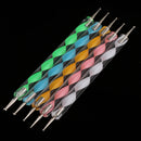 Nail Art Set - 5PCS Dotting Painting Pen, 10PCS Stamping Image Plate, 15Pcs Painting Brush, 2 Bag Rhinestones, 1 Stamper and Nail Paint Pen