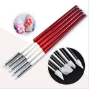 Salon Nail Art Design Polish Painting Drawing Liner Brushes Pens Kit 5Pieces