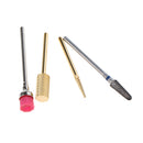 7 Pieces Professional Ceramic Nail Art Polishing Head Electric Drill Bit 3/32 inch Rotary File Rotary File Top Grinding Grit with box