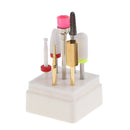 7 Pieces Professional Ceramic Nail Art Polishing Head Electric Drill Bit 3/32 inch Rotary File Rotary File Top Grinding Grit with box