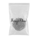 1000x Thread Stainless Steel Dome Head Cap Acorn Hex Nut Silver Tone Eyeglasses Repairing
