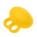 Silicone Hand Exercise Squeeze Ball Finger Stress Relief Strengthener Yellow