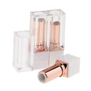 Empty Lip Balm Tube Rose Golden Cosmetic Container Lipstick Bottle 12ml 3Pcs