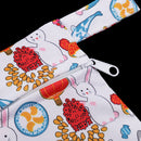 Women Washable Menstrual Sanitary Pads Storage Bag Panty Liner Case with Zipper