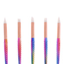 Mermaid Tail UV Gel Nail Art Brush Polish Painting Drawing Pen Brushes 5Pcs