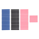 Pack of 50 Pro Mini Nail Art Sanding Salon Buffer Files Sandpaper UV Gel Polisher Manicure Tools Black/Pink/ Blue Double Sided