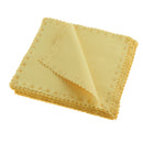 20 Pieces Double Sided Microfiber Glasses Screen Lens Cleaning Cloth Yellow