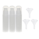 Set of 3pcs 30ml Travel Refillable Empty Cream Liquid Lotion Makeup Pump Spray Bottles Funnels Kit