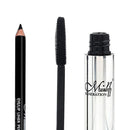 3D Fiber Lash Mascara + Black Eyeliner Pencil Premium Kit - Enhancing Eyelash, Easy Application & Non-Toxic Formula
