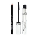 3D Fiber Lash Mascara + Black Eyeliner Pencil Premium Kit - Enhancing Eyelash, Easy Application & Non-Toxic Formula