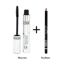 3D Fiber Lash Mascara + Black Eyeliner Pencil Premium Kit - Enhancing Eyelash, Easy Application & Non-Toxic Formula