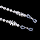 2 Pieces Pink/White Pearl Beaded Eyeglass Chain Sunglass Holder Strap Lanyard