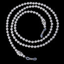 2 Pieces Pink/White Pearl Beaded Eyeglass Chain Sunglass Holder Strap Lanyard