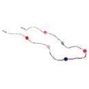 Anti Slip Colorful Beads Plush Ball Eyeglass Holder Chain Necklace Lady Girl
