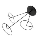 3 Layered Metal Hats Cap Storage Display Holder Scarf Wigs Rack Stand Black