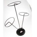 3 Layered Metal Hats Cap Storage Display Holder Scarf Wigs Rack Stand Black