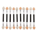30Pcs Sponge Nail Powder Puff Brush Double-sided Eyeshadow Stick Makeup Manicure Nail Art Tool