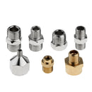 Lots 7Pcs Pro Airbrush Hose Adapter Fittings Connector 1/8" BSP To 1/4" BSP