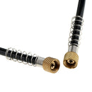 Durable Air Hose Recoil Compressor Coil Spring Airbrush Hose Both Ends 1/8'' Connector Black