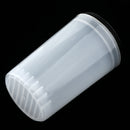 Nail Art Brush Painting Pigment Removal Tool Cleaning Cleaner Cup Jar Container with Multiple Size Slots and Lid