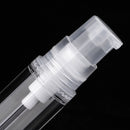 10ML Clear Empty Refillable Airless Pump Cream Lotion Bottle Cosmetic Container Fine Mist Spray Bottle, Pack of 5